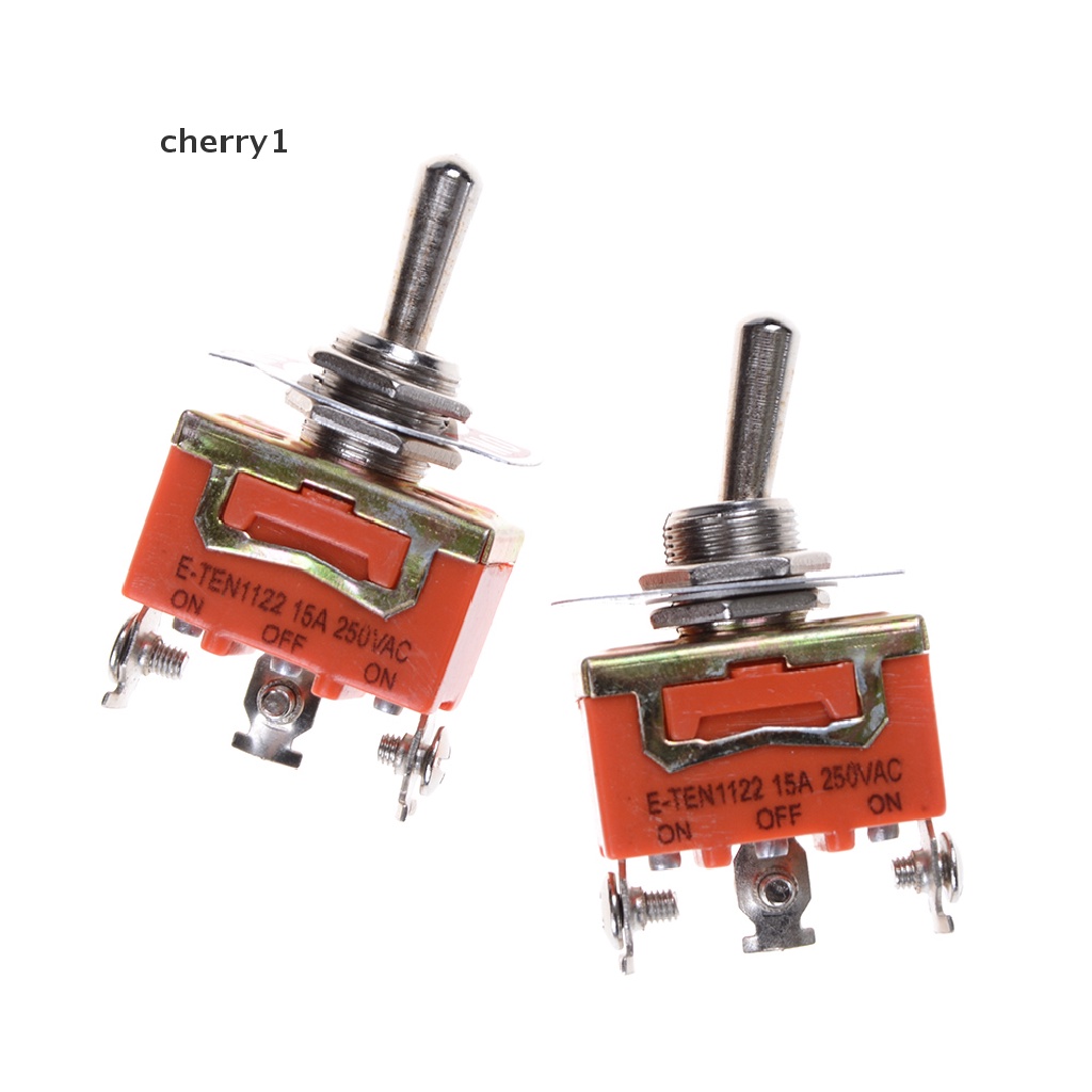 (cherry1) 3 Thiết Bị Đầu Cuối Màu Cam SPDT 250V 15A ON-OFF-ON