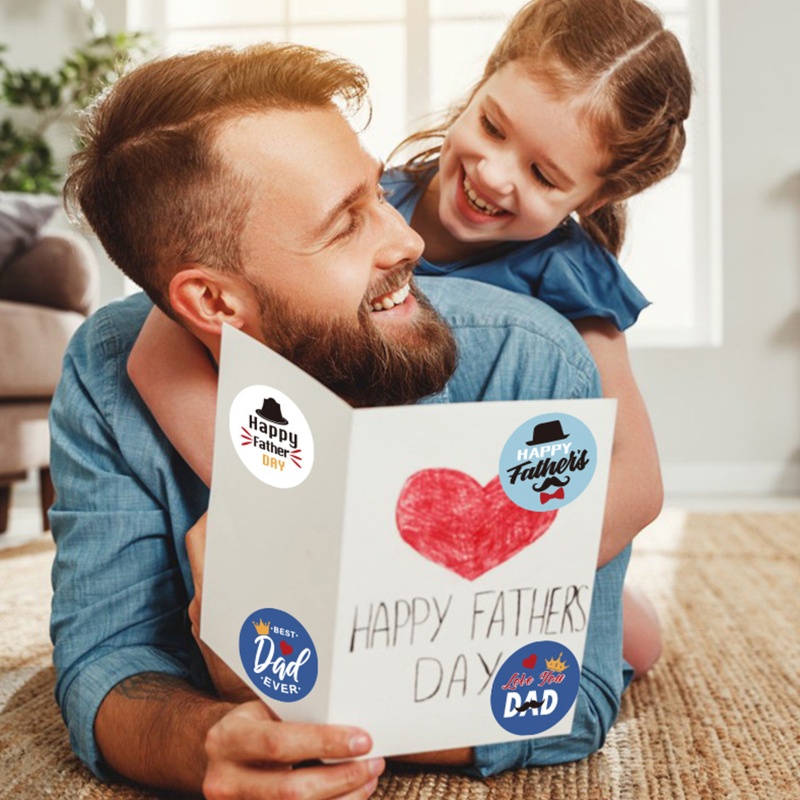 Set 64 Miếng Dán Chữ Happy Father s Day 4 Trang Trí Bánh Cupcake
