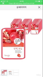 combo 5 mặt nạ natureby Hàn quốc