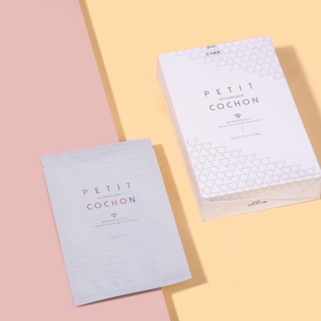 Petit Cochon Whitening Mask - Full Hộp Mặt Nạ Cấp Ẩm Dưỡng Sáng Trắng Da