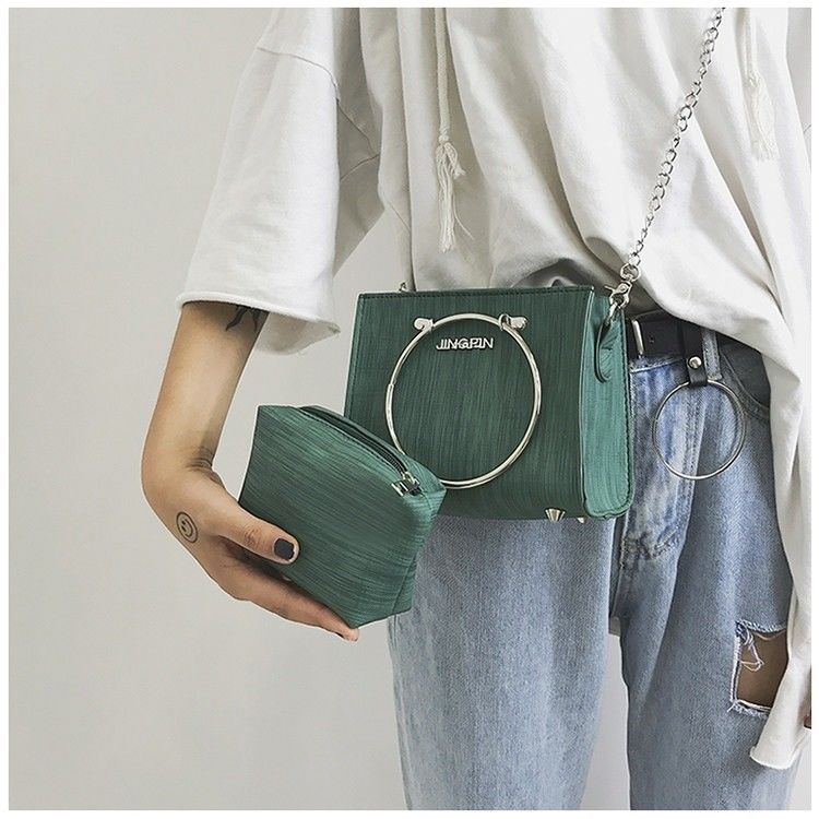 Túi đeo chéo mini hình vuông nhiều màu sắc thời trang Hàn Quốc cho nữ