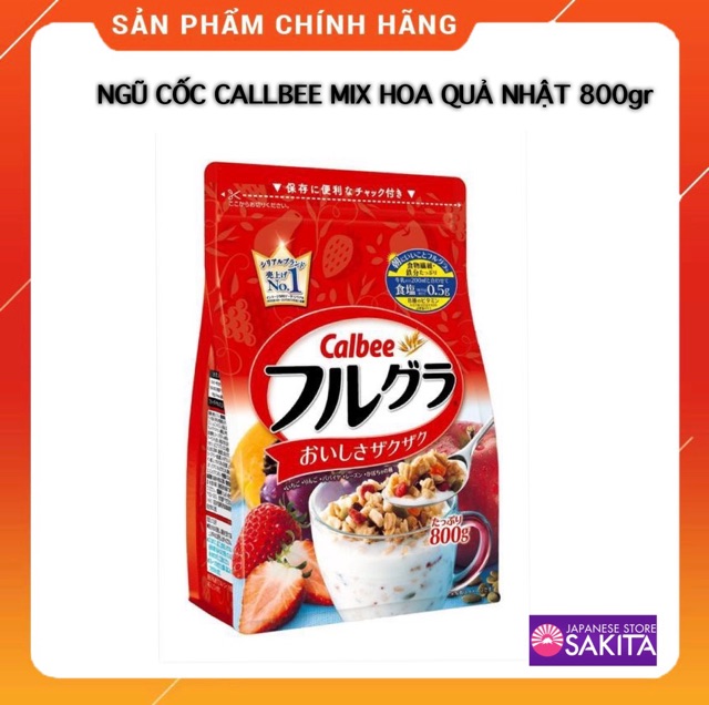 Ngũ Cốc Calbee Sấy Khô Nhật Bản 750g