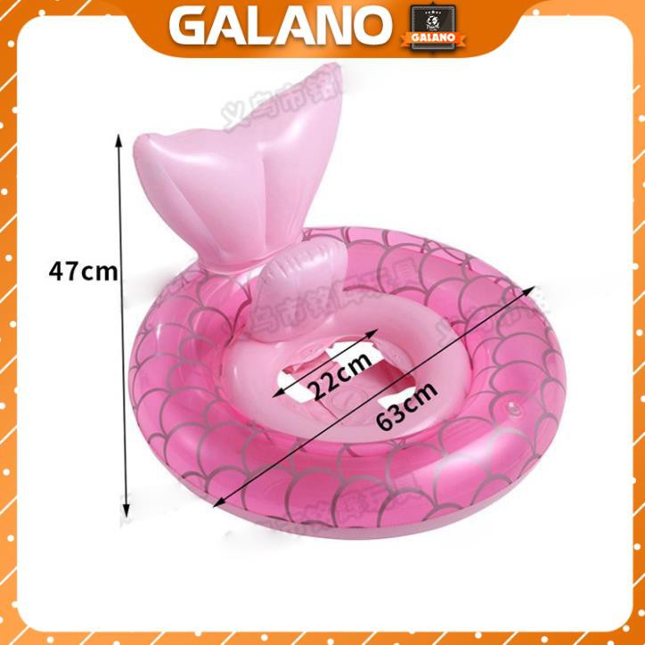 Phao Bơi Cho Bé GALANO Phao Bơi Trẻ Em Xỏ Chân Chống Lật An Toàn Bơi Lội Đuôi Nàng Tiên Cá SS-001264