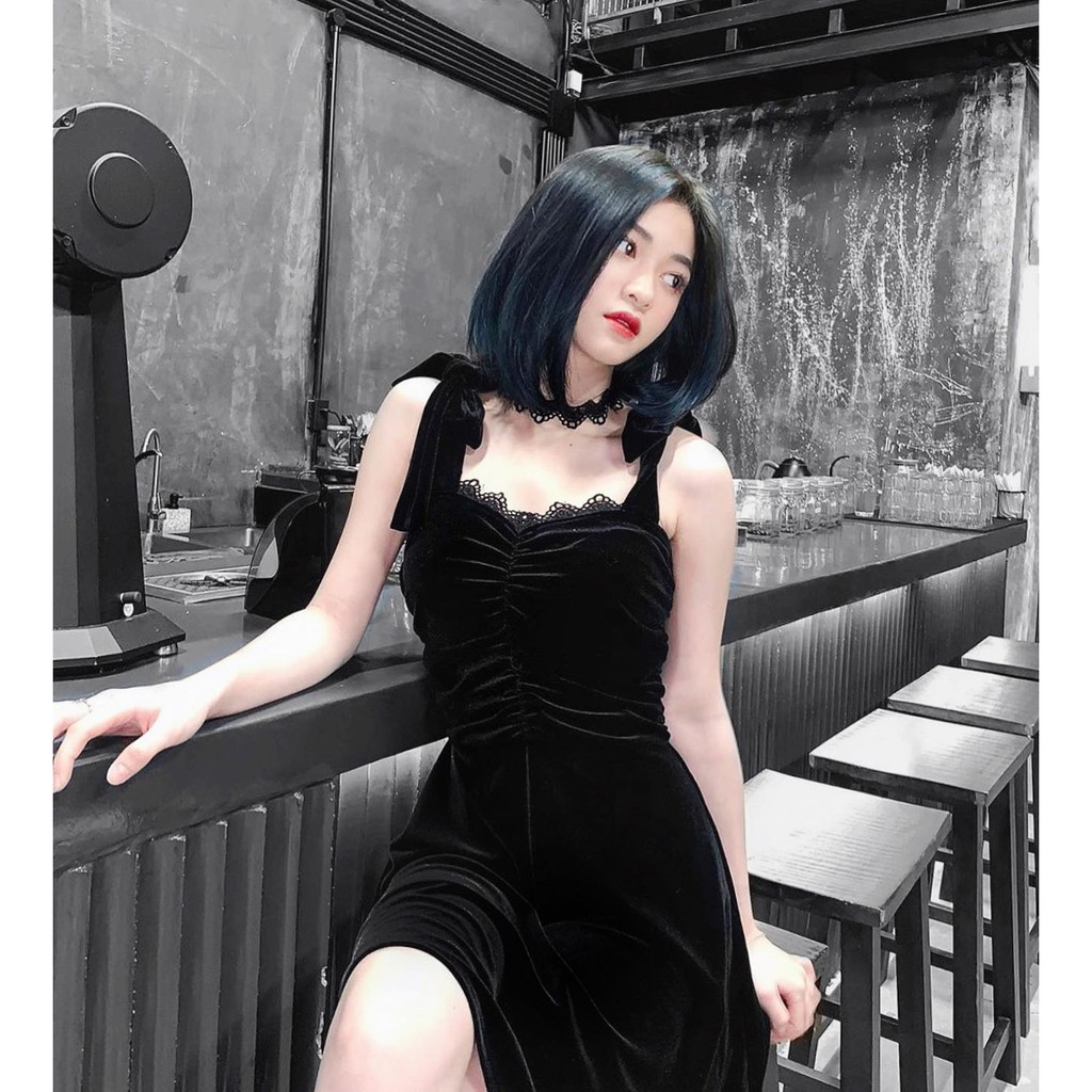 THE FANCE | Đầm nhung choker tôn dáng quyến rũ VENNIE CHOKER