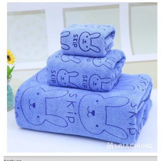 sét 3 khăn tắm siêu mềm mịn (kích thước 1m)