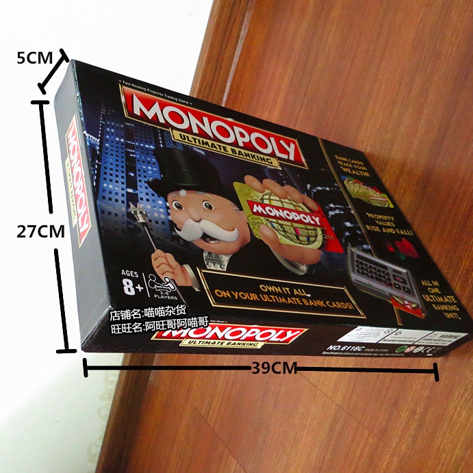 [Giảm giá thần tốc] Cờ Tỷ Phú Monopoly 4.0 Có Máy Ngân Hàng điện tử quẹt thẻ ATM tự động,Bộ Board game monopoly