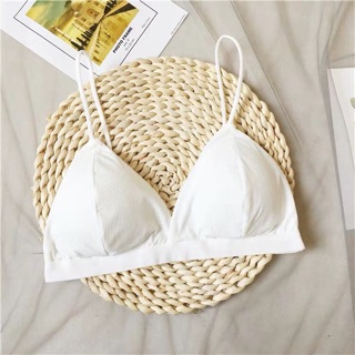 Bra cotton gân mềm