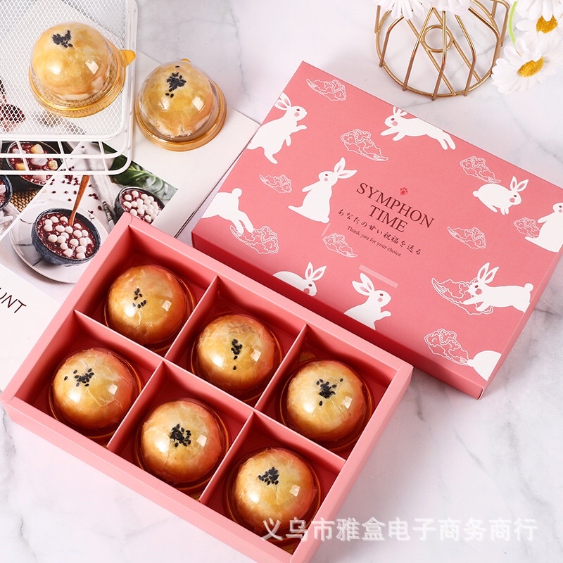 Set hộp và túi đựng bánh 80gr
