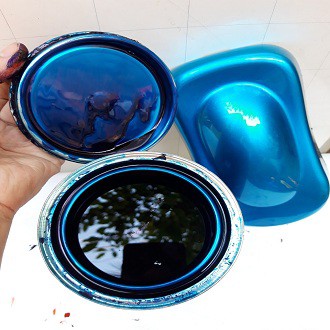 Màu xanh dương nhạt candy 30  đóng chai 100gam hệ màu chuẩn, cho xe máy, ô tô đẹp sang trọng, quý phái
