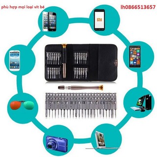 Bộ tô vít sửa chữa điện thoại, máy tính 25 in 1 ,Bộ tua vít đa năng 25 món - Bộ tua vít sửa điện thoại, tua vit .