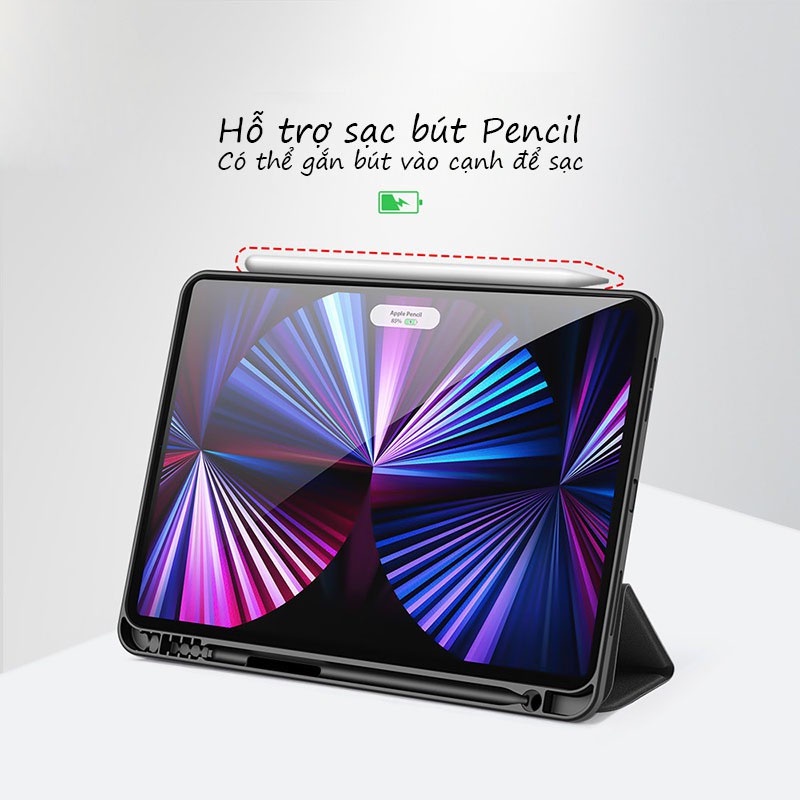 Ốp lưng Dux Ducis iPad Pro 12.9 inch  Chống sốc, Kiểu bao da