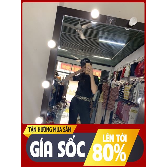 [ Sale 50% ] Bộ crotop đen viền(kèm video) thời trang công sở