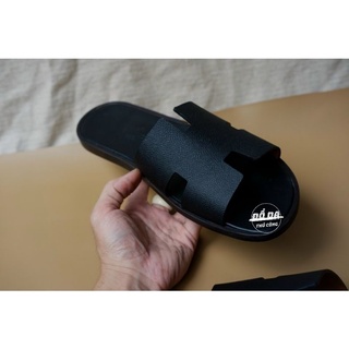 Dép HM nam da epsom pháp (chế tác thủ công)
