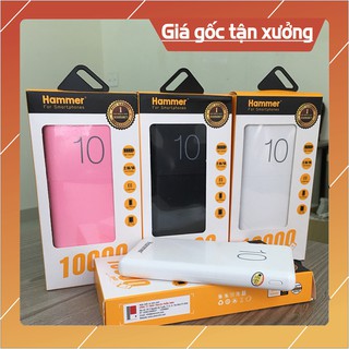 Pin Dự Phòng 💖 𝘍𝘳𝘦𝘦𝘴𝘩𝘪𝘱 💖 Sạc Dự Phòng Điện Thoại HAMMER Q3.0 H08 - 10000mAh - SP15
