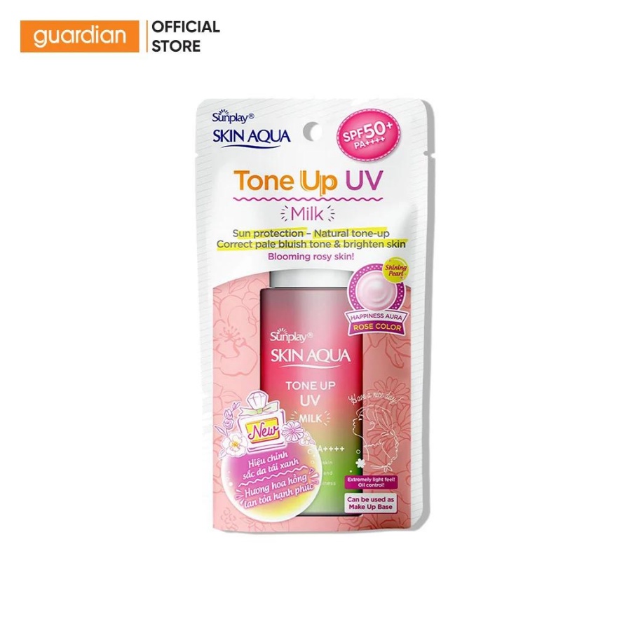 Sữa Chống Nắng Nâng Tông Skin Aqua Tone Up UV Milk Happiness Aura 50Gr
