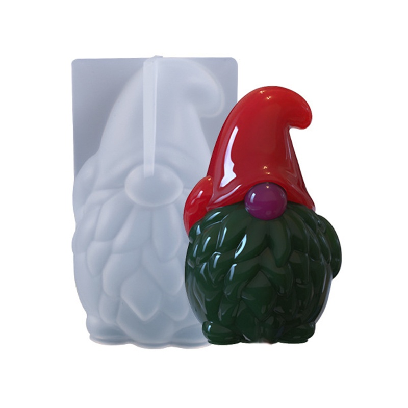 Khuôn Làm Xà Phòng Bằng Silicone Hình Ông Già Noel 3D