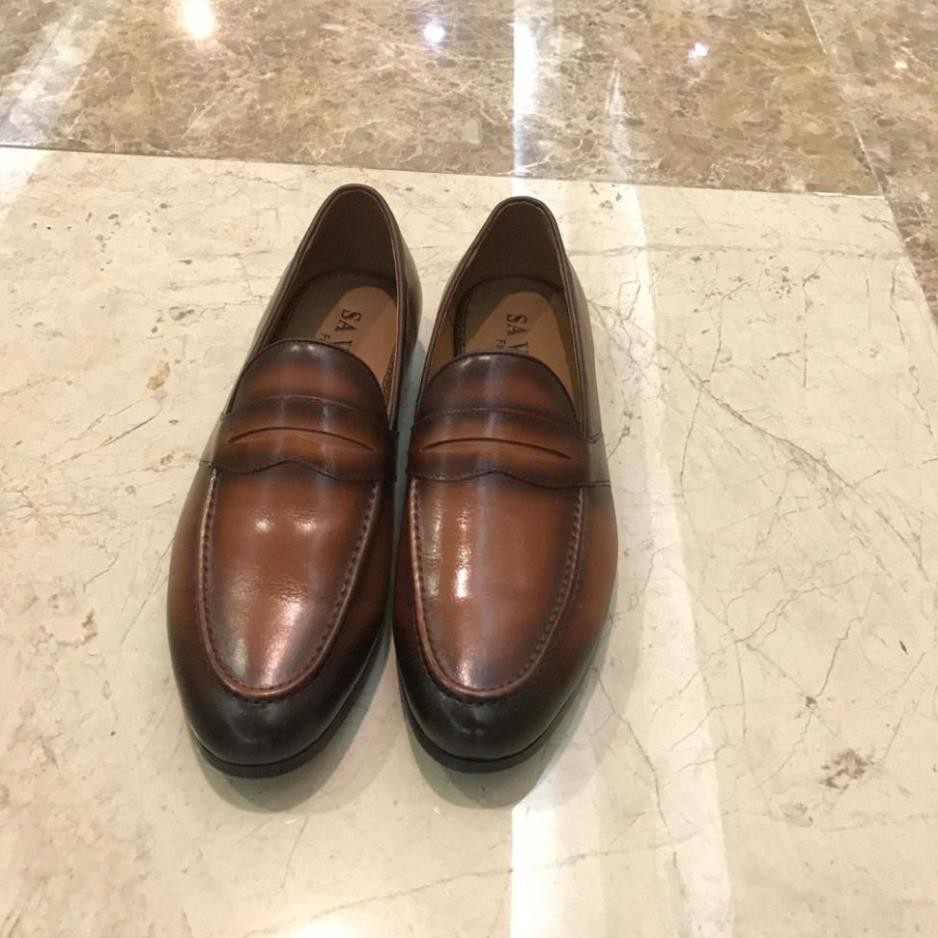 Giày tây nam công sở chính hãng, giày tây nam handmade da bò thật cao cấp mh1 | BigBuy360 - bigbuy360.vn