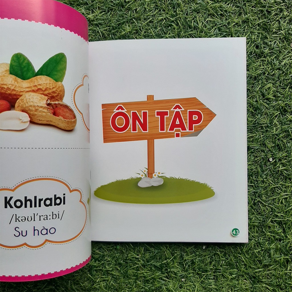 Sách - Song Ngữ Cuốn Sách Đầu Tiên Cho Bé Chủ Đề Rau - Củ - Quả 50