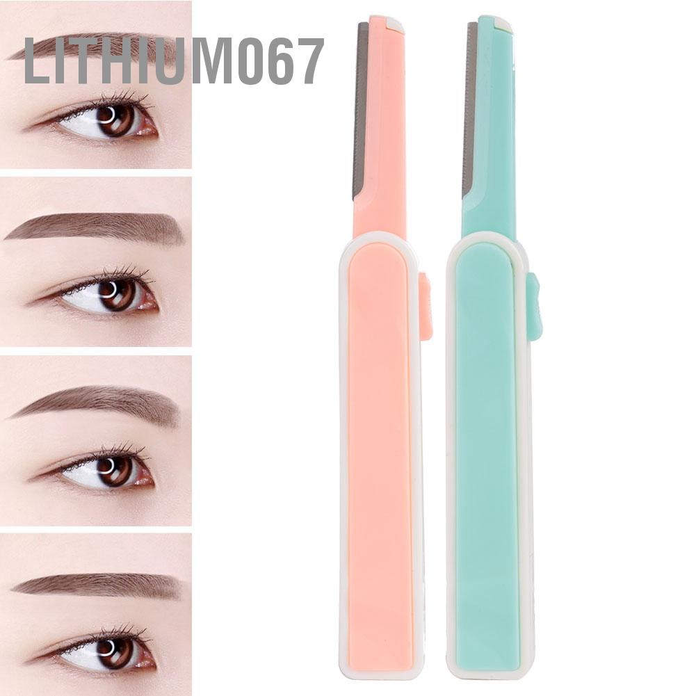 [Hàng mới về] Set 2 dao cạo tỉa tạo dáng lông mày có thể thu gọn