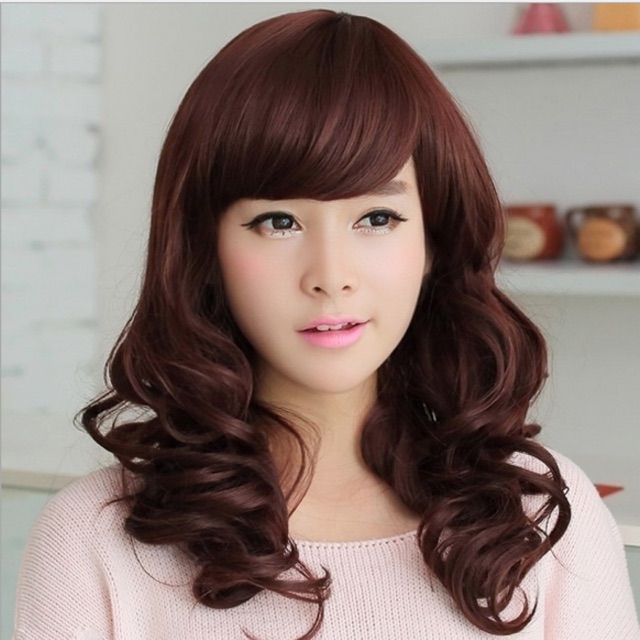 TẶNG LƯỚI TRÙMTóc giả nữ Hàn Quốc cao cấp siêu đẹp có da đầu - TG50