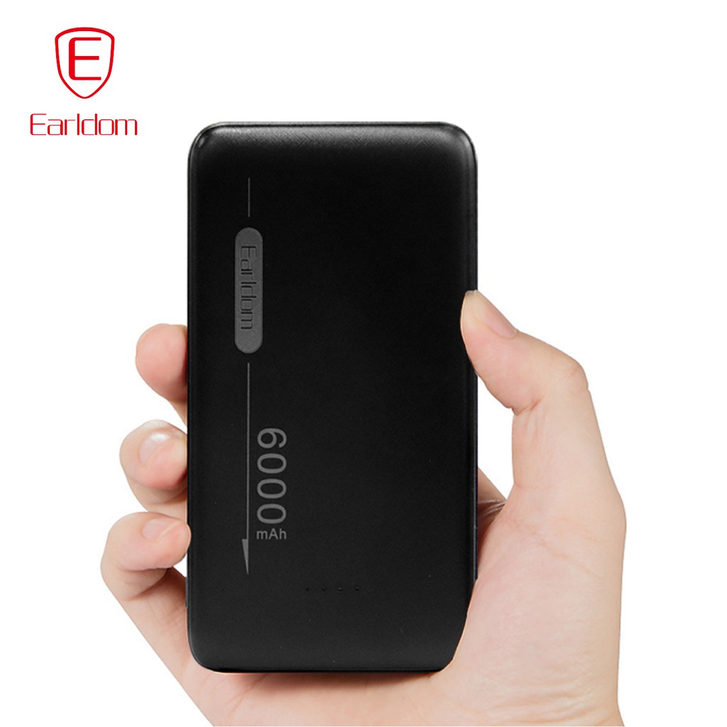 Sạc dự phòng nhỏ gọn 6000mAh Earldom  PB - 24 chính hãng