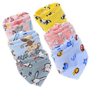 10 yếm chéo màu cúc bấm