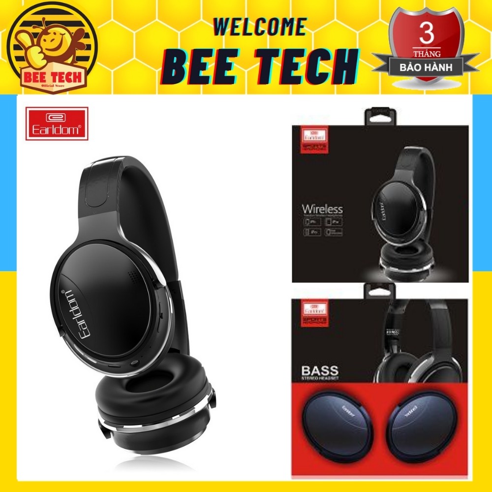 Tai nghe Bluetooth chụp tai Earldom BH23, tai nghe không dây thể thao - Beetech