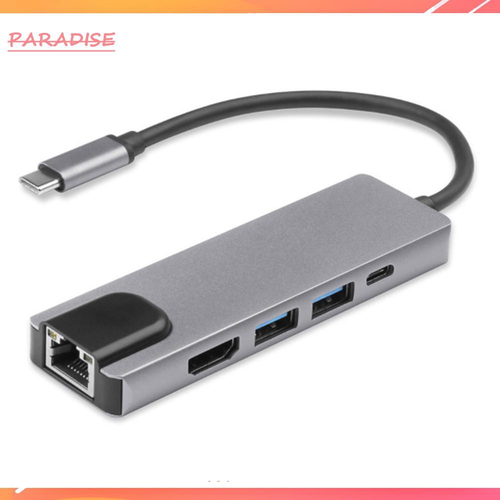 Bộ Chuyển Đổi Hub Hdmi Sang 2 Usb 3.0 / Gigabit Lan Rj45 5 Trong 1