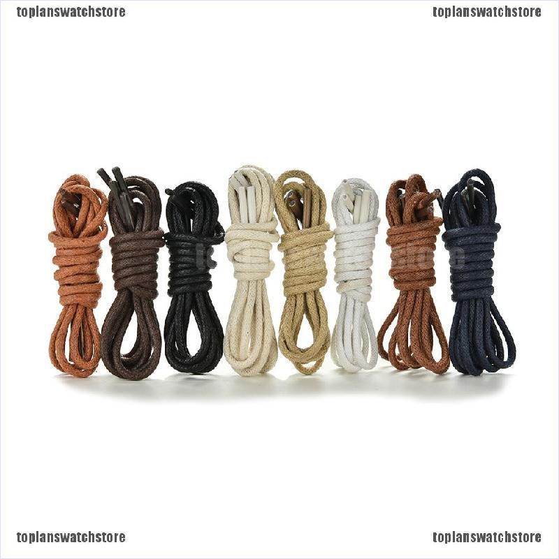 [COD Tope] Dây Giày Bốt Da Brogues Đầu Tròn Sáp