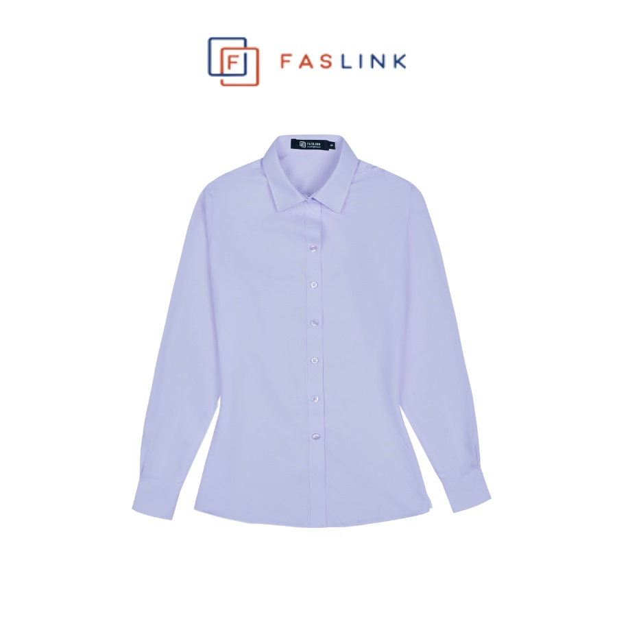 Áo Sơ Mi Nữ Basic vải modal siêu mát Faslink -Màu Tím
