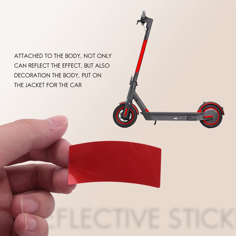 1 Bộ Miếng Dán Phản Quang Cho Xe Scooter Ninebot MAX G30 Kick Scooter Có Thể Gập Lại Được