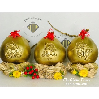 [Mio] Chữ Phúc~Lộc~Thọ 3D dán lên Dừa-Dưa-Bưởi-Tranh