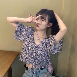 Áo hoa rút ngực