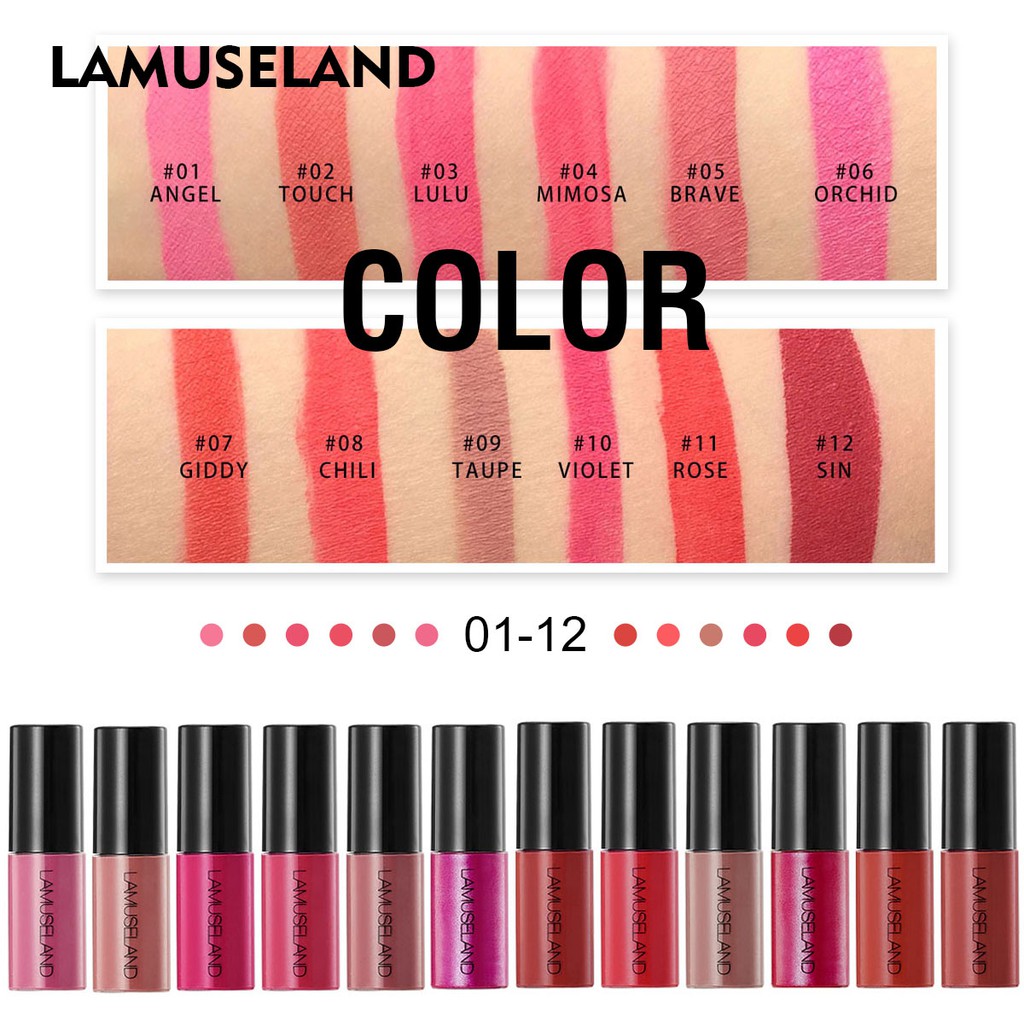 LAMUSELAND Waterproof Long Lasting Liquid Lip Gloss 3.5gx3 L18L13 | BigBuy360 - bigbuy360.vn