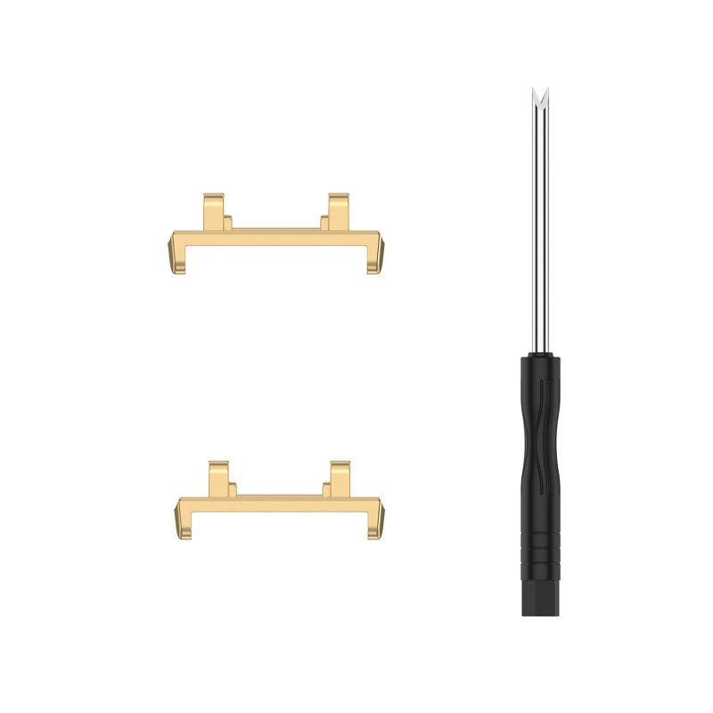 Set 2 Đầu Nối Dây Đeo Thay Thế Bằng Kim Loại Cho Đồng Hồ T-Rex 2