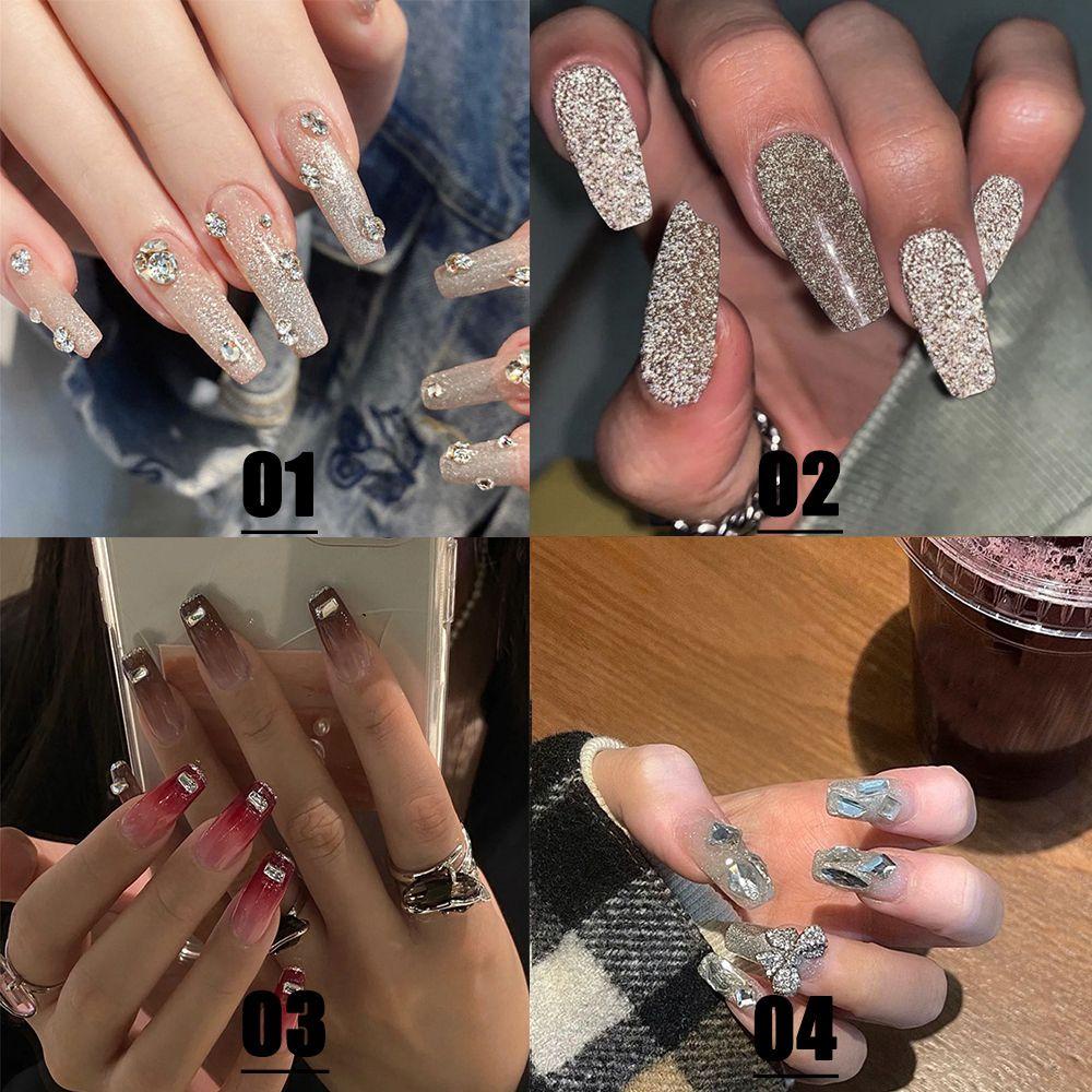 Hộp 24 Móng Tay Giả Múa Ba Lê Trang Trí Nghệ Thuật