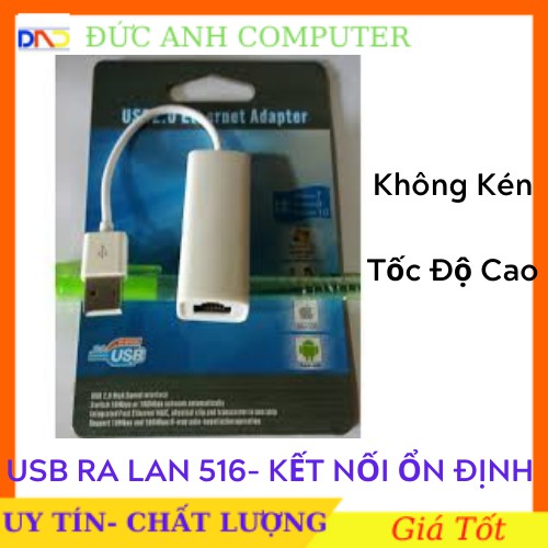 Dây Chuyển USB SANG LAN 516-USB 2.0- Kết Nối Ổn Định- Tốc Độ Cao | BigBuy360 - bigbuy360.vn