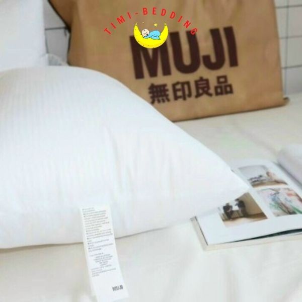 Ruột gối muji xuất nhật kẻ sọc 50x70cm – Ruột gối nằm ngủ cao cấp, mềm mại - Timibedding