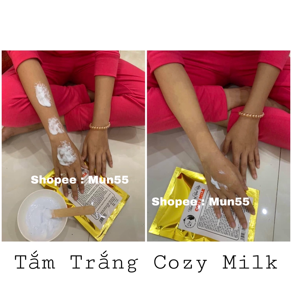 ❌Có video test❌ Tắm Trắng Body COZY MILK Cao Cấp - Bật tone sau 20 phút