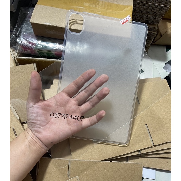 Bộ dán kính + Ốp lưng dẻo cho Xiami Mi Pad 5, Mi Pad 5 Pro, Mi Pad 6, Mi Pad 6 Pro 11inch bảo vệ máy toàn diện
