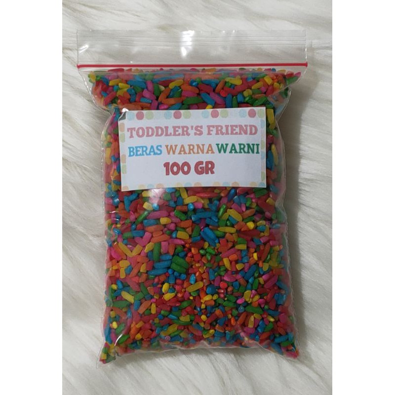 Gạo Đồ Chơi Nhiều Màu Sắc 100 Gr / Sensory Play / Rainbow Rice