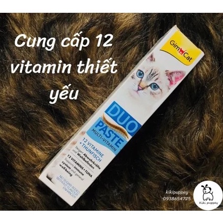 Gel dinh dưỡng tăng cường đề kháng cho mèo Gimcat bổ sung 12 vitamin thiết yếu 50g