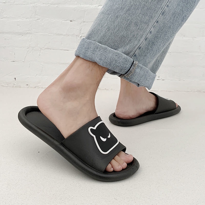 Dép quai ngang đế dày chống trượt phong cách mùa hè Hàn Quốc trẻ trung cho nam và nữ