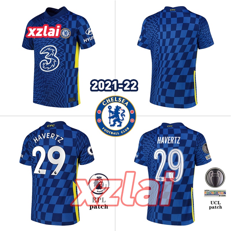 Áo Thun Bóng Đá Ngắn Tay 21/22 Chelsea 2021-2022 19 Gắn 2g3H Cho Nam