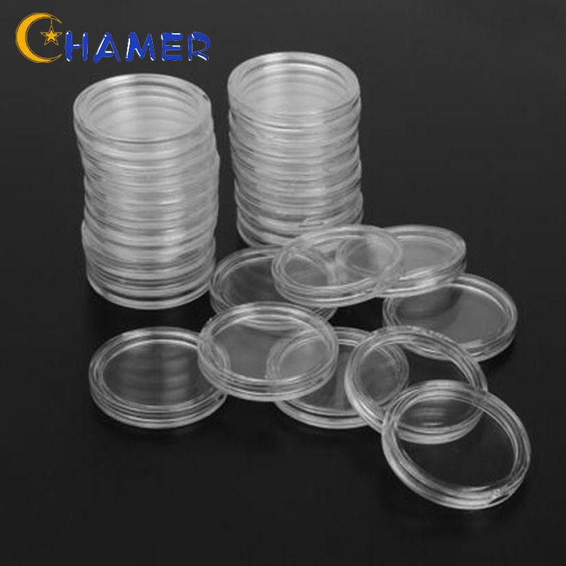 Coin Capsule High transparency coating Neatly trimmed edge Clear Transparent Storage Protection Containers 23mm