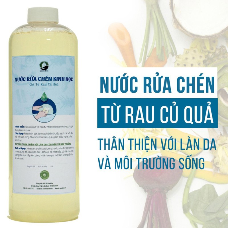 Nước rửa chén sinh học Minh Hồng One4One 5L