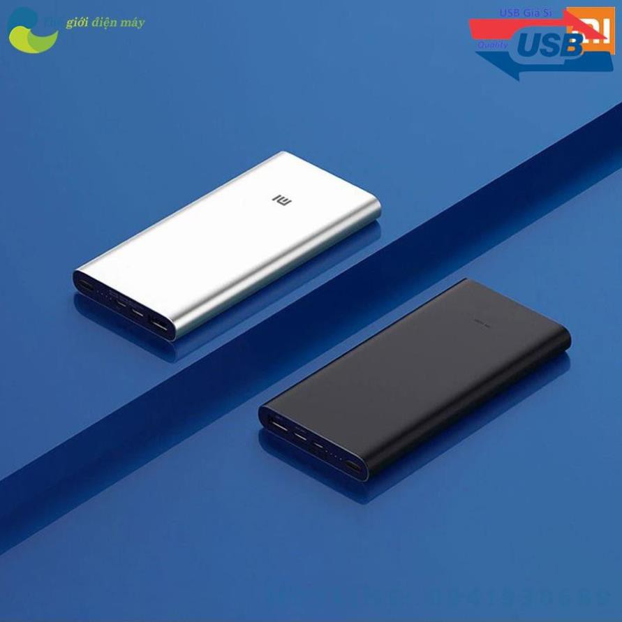 [ELMI4 giảm 4% đơn 1TR] Pin sạc dự phòng Xiaomi 10000mah Gen 3 - Bảo hành 6 tháng - Shop Thế giới điện máy