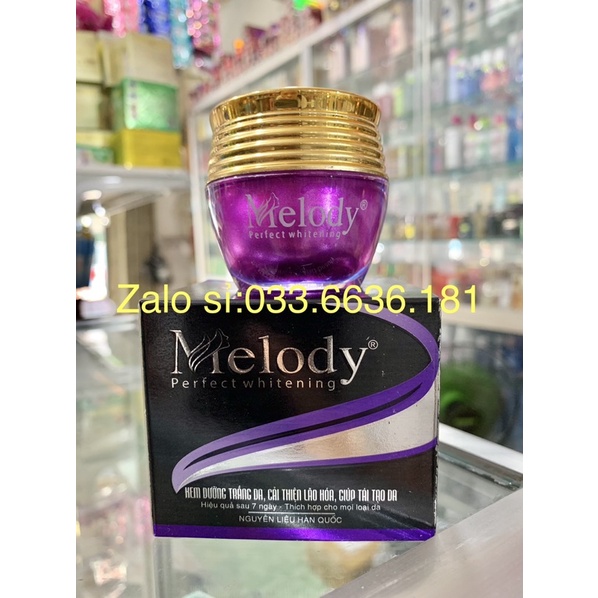 kem MeLody dưỡng trắng da,cải thiện lão hoá,giúp tái tạo da hủ 15G
