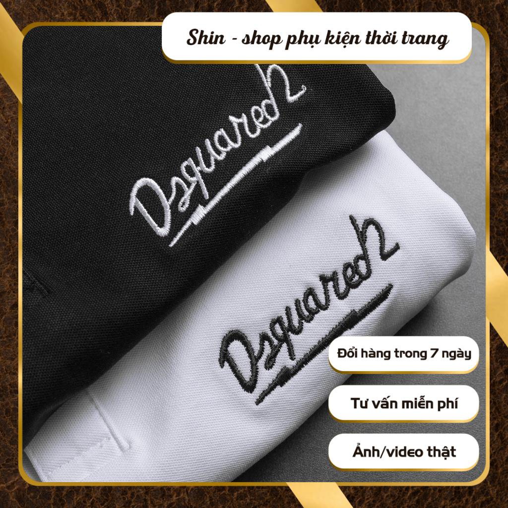 Áo thun POLO nam cổ bẻ phối màu BASIC vải cá sấu Cotton trẻ trung 2 màu dsq2  - Shin Shop phụ kiện thời trang namm | BigBuy360 - bigbuy360.vn