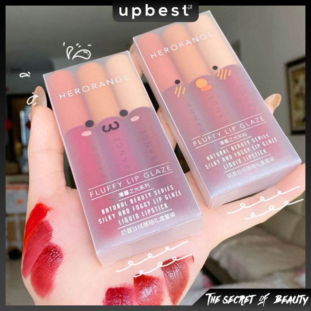 [Hàng mới về] Sét 3 cây son kem lì Hero Orange nội địa Trung.upbest | BigBuy360 - bigbuy360.vn
